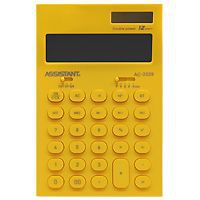 Калькулятор "Assistant AC-2329", 12-разрядный, цвет: желтый