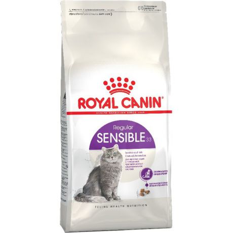 ROYAL CANIN Feline Health Nutrition Regular Sensible-33 корм для кошек с чувствительной пищеварительной системой 4кг