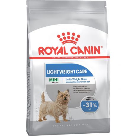 ROYAL CANIN Size Health Nutrition Mini Light Weight Care корм для собак мелких пород, склонных к избыточному весу 3кг