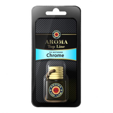 Автомобильный ароматизатор AROMA TOP LINE М18ф 57 Флакон ст. 6ml Chrome