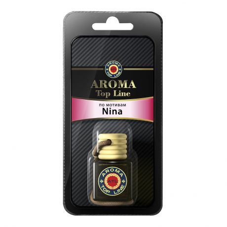 Автомобильный ароматизатор AROMA TOP LINE Ж04ф 12 Флакон 6ml Nina