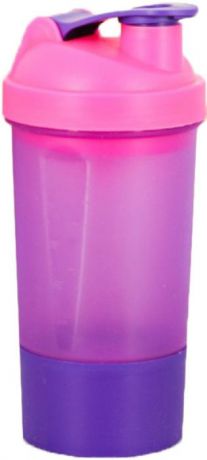 Шейкер Fidget Go bottle, фиолетовый, с чашей под протеин, 500 мл