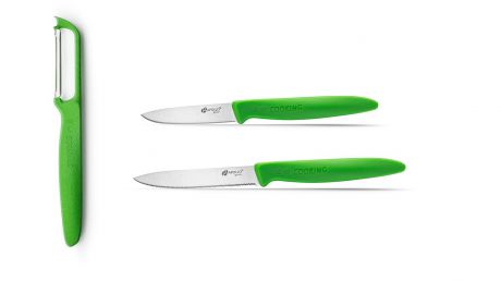 Набор кухонных ножей Apollo Genio BLV-003, зеленый