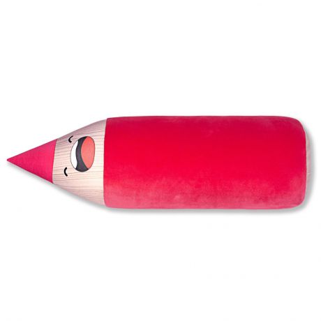Подушка-валик Штучки, к которым тянутся ручки Антистрессовая Карандаш красный 19асв01ив-1