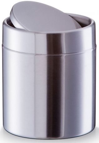 Контейнер для мусора Zeller, настольный, 18408, серый металлик, 14 х 11,5 х 11,5 см