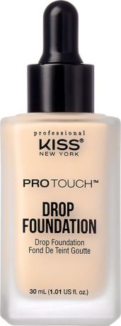 Легкая тональная основа Kiss New York Professional Protouch, тон Warm Nude, 30 мл