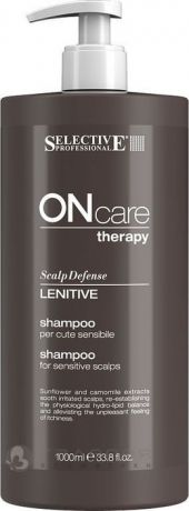 Шампунь для волос Selective Professional On Care Rebalance Lenitive Shampoo, для чувствительной кожи головы, 1 л