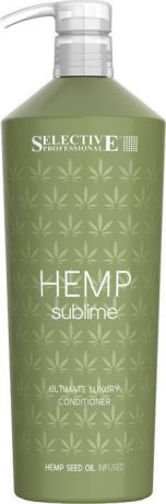 Кондиционер для волос Selective Professional Hemp Sublime, увлажняющий, для сухих и поврежденных волос, 1 л