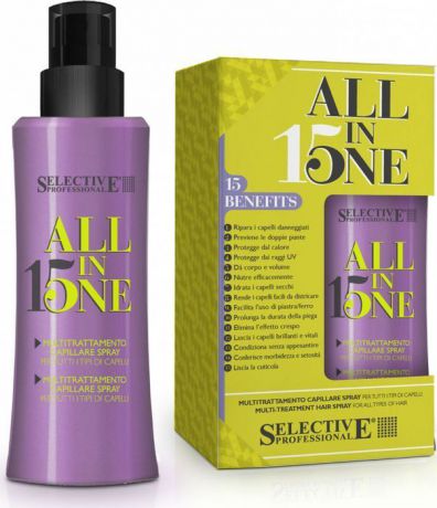 Selective Professional Маска спрей 15 в 1 для всех типов волос On Care Nutrition All In One – 150 мл