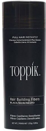 Пудра-загуститель для волос Toppik, оттенок Черный, 27,5 г