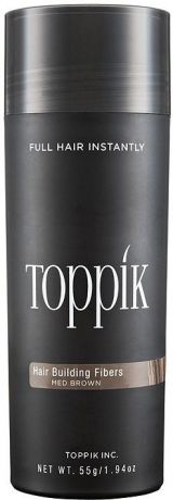 Пудра-загуститель для волос Toppik, оттенок Светло-каштановый, 55 г