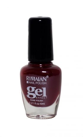 Rimalan 8012-43 Gel Effect Лак для ногтей 6мл 43 красно коричневый