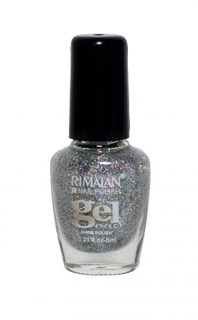 Rimalan 8012-41 Gel Effect Лак для ногтей 6мл 41 серебристый