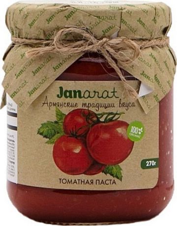 Овощные консервы Janarat Томатная паста 25%, 270 г