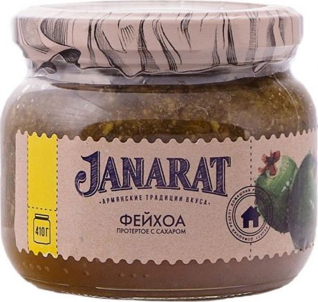 Фруктовые консервы Janarat Фейхоа протертое с сахаром, 410 г