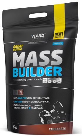 Гейнер VPLAB Nutrition Mass Builder, шоколад, 5 кг