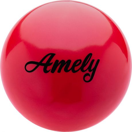 Мяч для художественной гимнастики Amely AGR-101, диаметр 15 см, цвет: красный