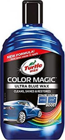 Автополироль Turtle Wax Color Magic Jet Black Wax, восковой, FG8310/FG52708, 500 мл, черный