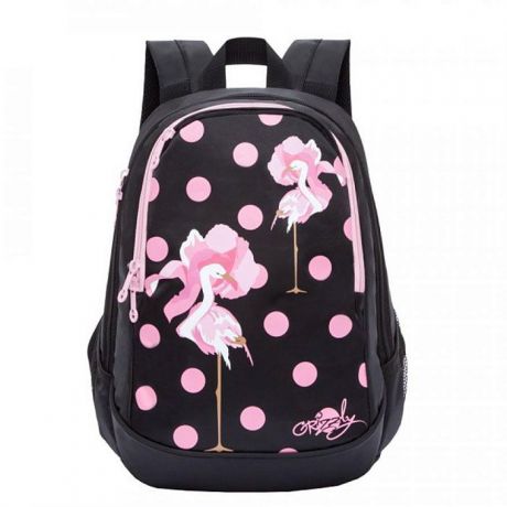 Рюкзак школьный Фламинго, черный