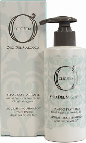 Шампунь для волос Barex Italiana Olioseta Oro Del Marocco, с маслом арганы и маслом семян льна, 250 мл