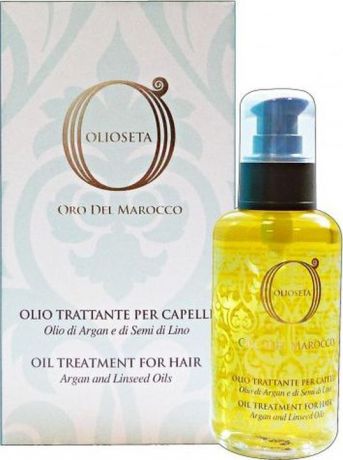 Масло-уход для волос Barex Italiana Olioseta Oro Del Marocco, с маслом арганы и маслом семян льна, 100 мл