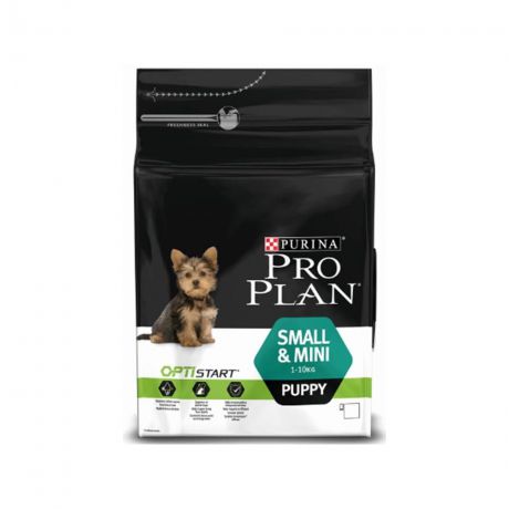 PRO PLAN Puppy Small&Mini Breed корм для щенков мелких и карликовых пород, с курицей и рисом 3кг