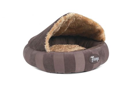 Лежак для животных TRAMPS (Великобритания) "Aristocat Dome Bed", с крышей, 45х45х12см, коричневый