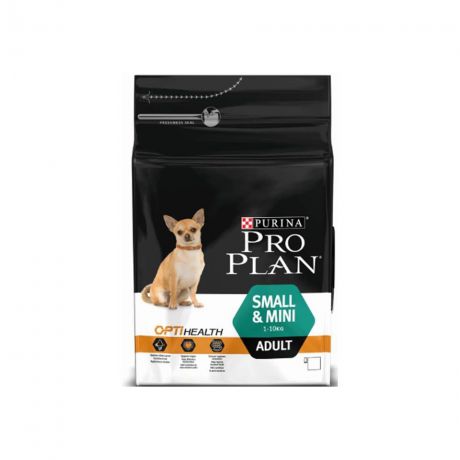 PRO PLAN Adult Small&Mini Breed корм для взрослых собак мелких и карликовых пород, с курицей и рисом 3кг