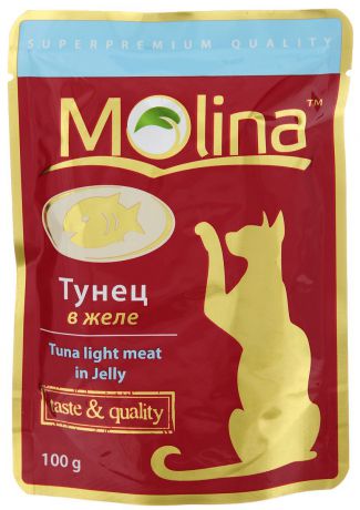 Консервы для кошек "Molina", с тунцом в желе, 100 г