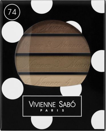 Vivienne Sabo Тени для век Quatre Nuances квартет, тон 74, 3,8 г