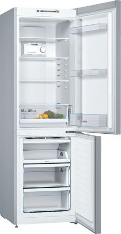 Холодильник Bosch KGN36NL2AR, двухкамерный, нержавеющая сталь