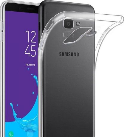Чехол Samsung Galaxy J6+ 2018 силиконовый прозрачный от LuxCase