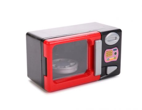 Сюжетно-ролевые игрушки S+S TOYS Микроволновая печь 101031829 со светом и звуком красный, серый