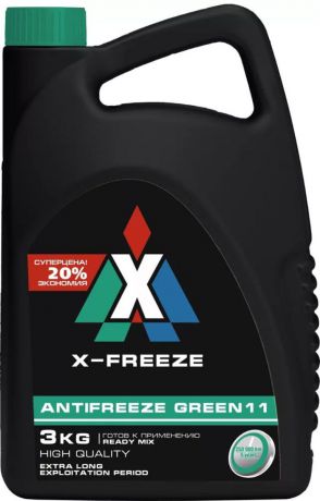 Антифриз X-Freeze "Green", 3 л