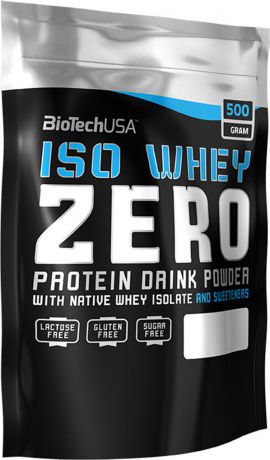 Протеин BioTech USA Iso Whey Zero, клубника, 500 г