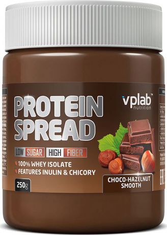 Шоколадная паста VP Laboratory "Протеин Спред", шоколад, фундук, 250 г