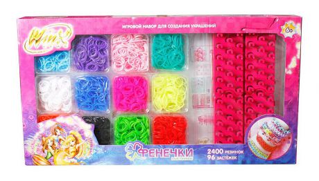 1TOY Набор для плетения из резиночек Winx 12 цветов