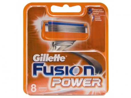 Аксессуар Сменные кассеты Gillette Fusion Power 8 шт 81382403