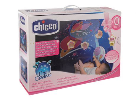 Музыкальный мобиль Chicco Волшебные звезды Pink 24291