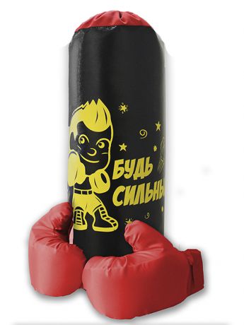 Набор для бокса Belon Груша малая с перчатками Black НБ-009-Ч/НПР1
