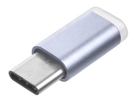 Аксессуар Greenconnect Type C - Micro USB 2.0 Light-Blue GCR- UC3U2MF-BL