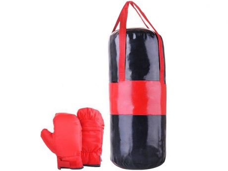 Набор для бокса Belon Груша с перчатками Black-Red НБ-001-ЧК