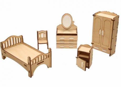 Сборная модель ХэппиДом Набор мебели Спальня HK-M001