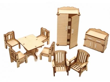 Сборная модель ХэппиДом Набор мебели Зал HK-M002