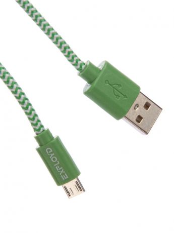Аксессуар Exployd USB - microUSB 1m Green EX-K-188