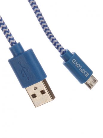 Аксессуар Exployd USB - microUSB 1m Blue EX-K-189