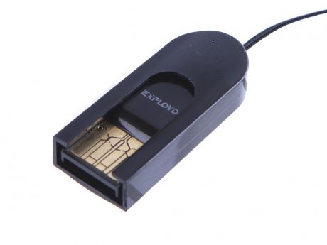 Кардридер Exployd MicroSD - Type-C/USB 2.0 Black EX-AD-302