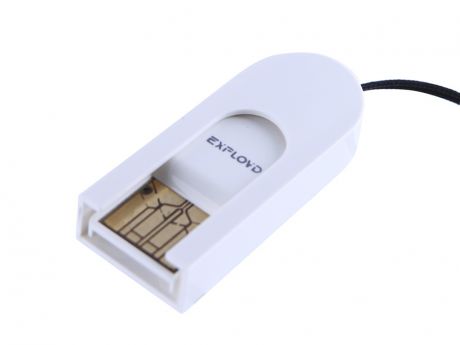 Кардридер Exployd MicroSD - Type-C/USB 2.0 White EX-AD-303
