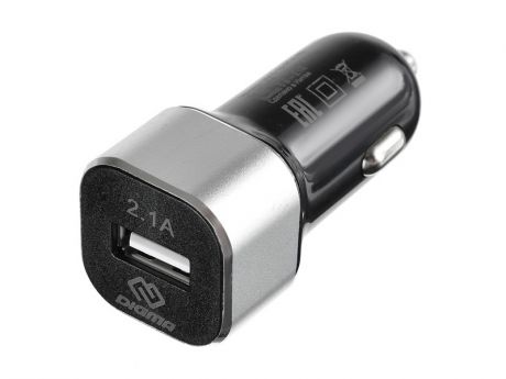 Зарядное устройство Digma USB 2.1A Black DGCC-1U-2.1A-BS
