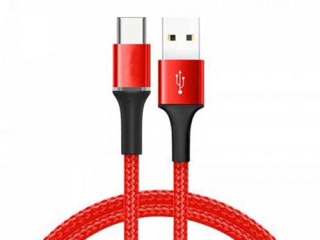 Аксессуар Baseus Halo USB - USB Type-C 3A 0.5m Red CATGH-A09